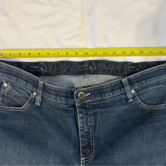 Wrangler Women's Dark Blue Boot Cut Q-Baby Jeans Size 20/34 - Picture 3 of 8